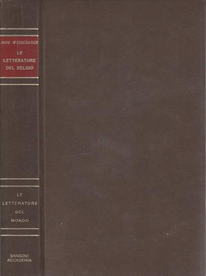Le letterature del Belgio - copertina