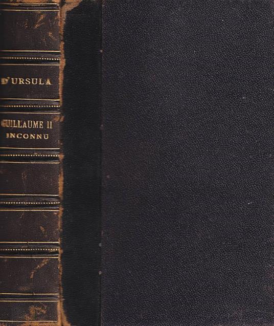 Guillaume II inconnu - copertina