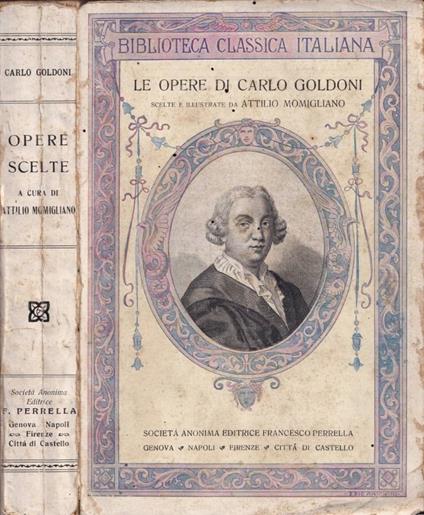 Opere scelte - Carlo Goldoni - copertina