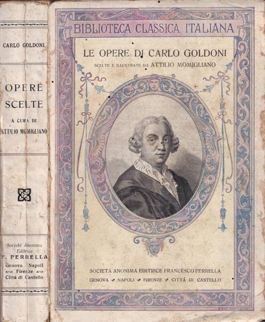 Opere scelte - Carlo Goldoni - copertina