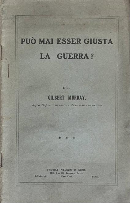 Può mai esser giusta la guerra? - copertina