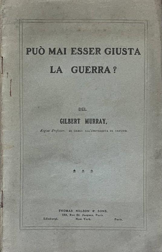 Può mai esser giusta la guerra? - copertina