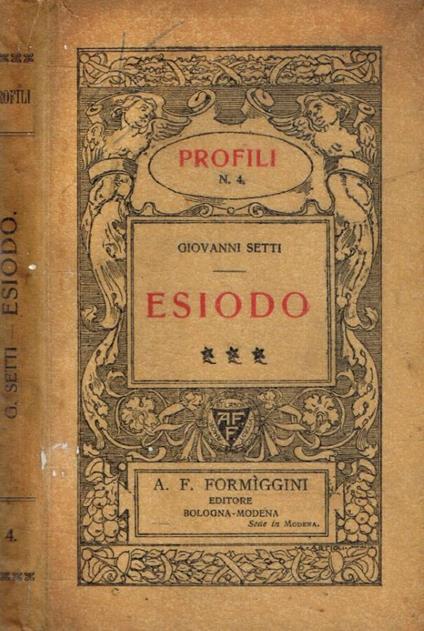 Esiodo - copertina