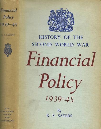 Financial policy 1939-45 - copertina