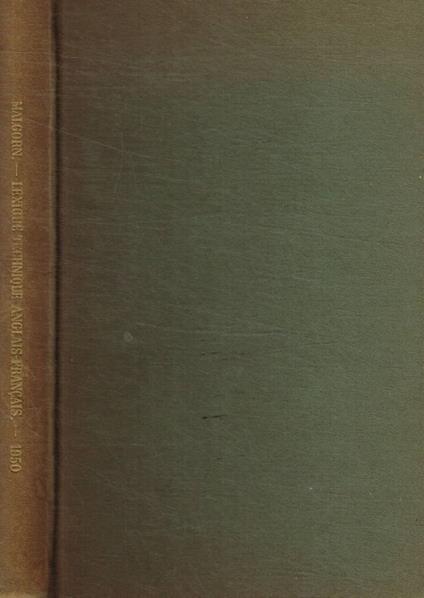 Lexique technique anglais-français - copertina