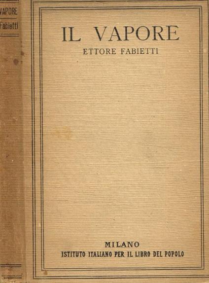 Il vapore - copertina