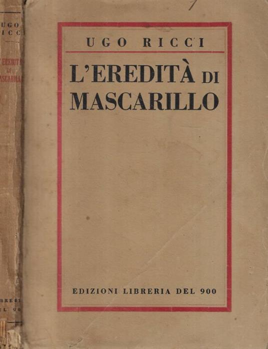 L'eredità di Mascarillo - copertina