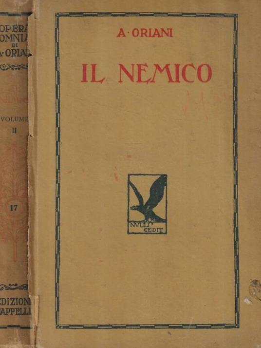 Il nemico parte seconda - Alfredo Oriani - copertina
