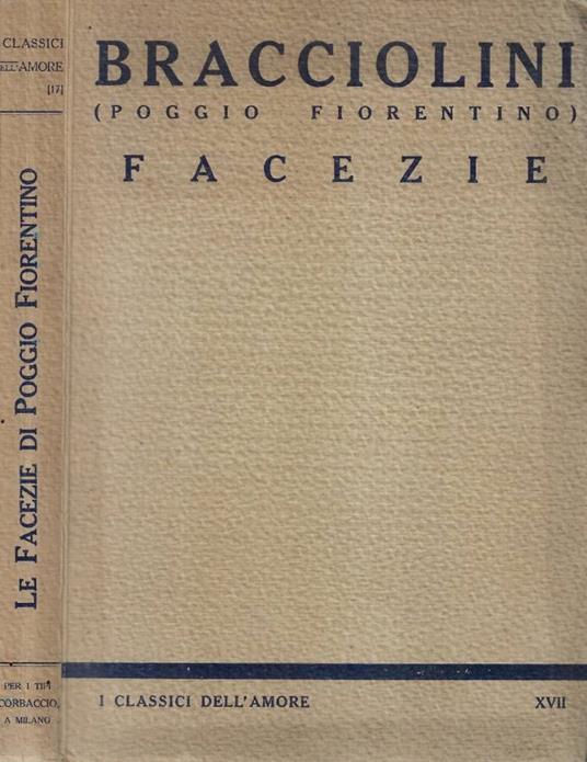 Facezie - Poggio Bracciolini - copertina