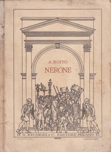 Nerone - Arrigo Boito - copertina
