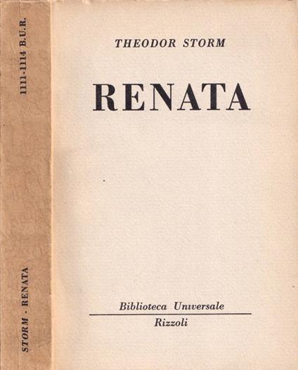 Renata - Theodor Storm - copertina