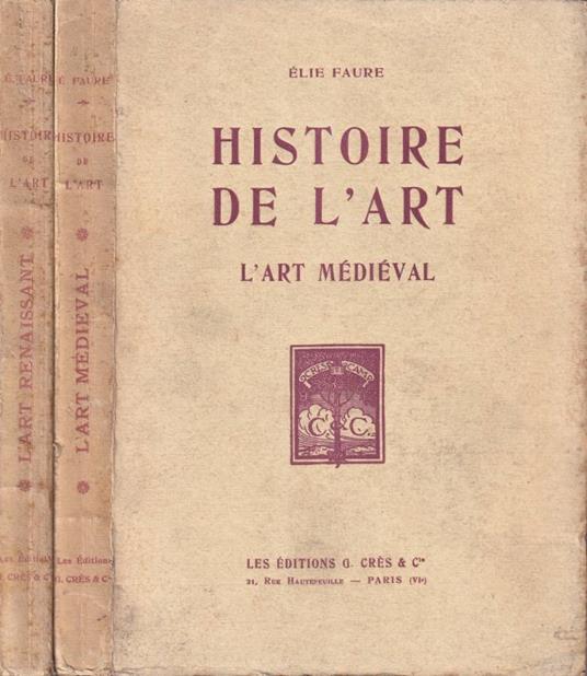 Histoire de l'art, vol. II e III - copertina