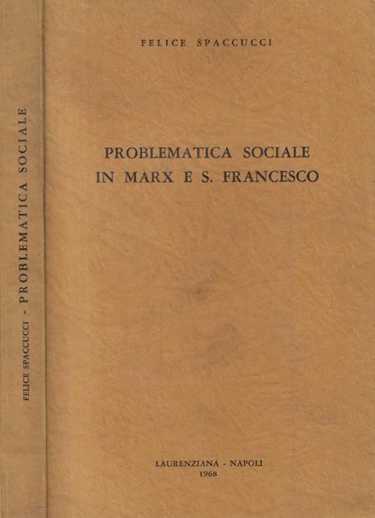 Problematica sociale in Marx e S. Francesco - copertina