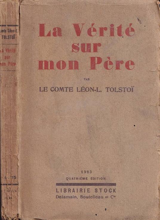 La vérité sur mon père - copertina