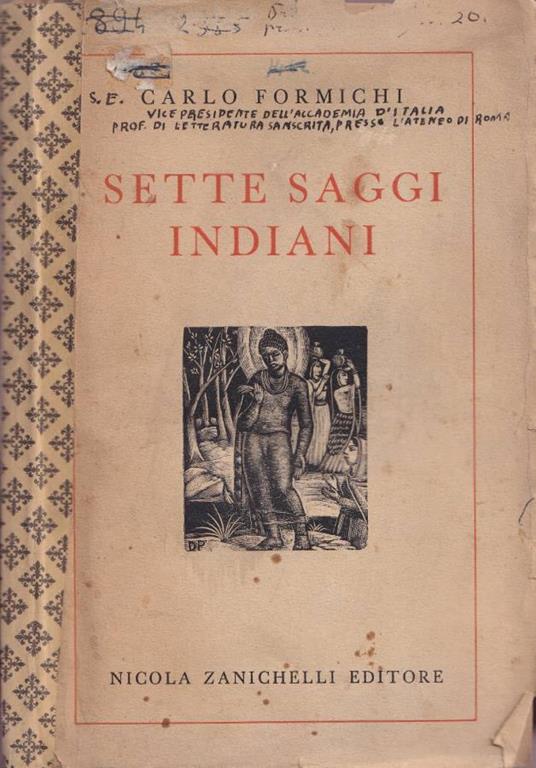 Sette saggi indiani - Carlo Formichi - copertina