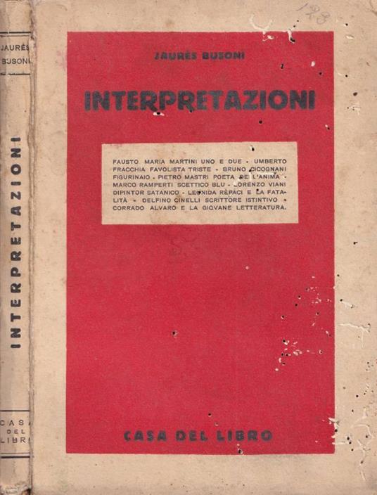 Interpretazioni - copertina