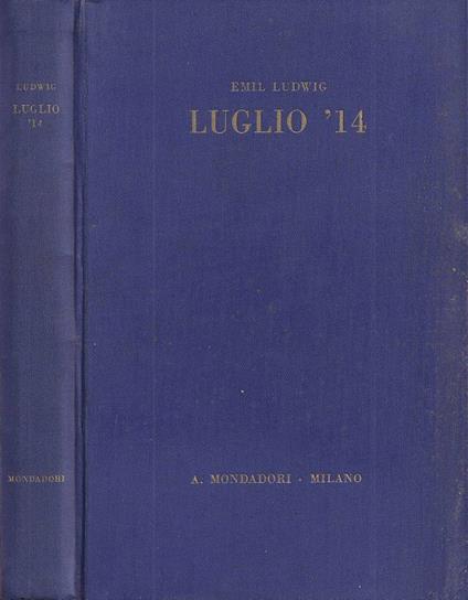 Luglio '14 - Emil Ludwig - copertina