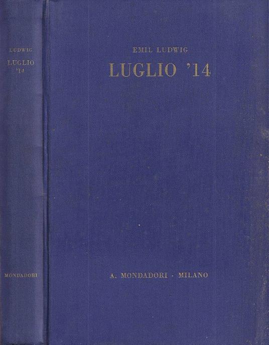 Luglio '14 - Emil Ludwig - copertina