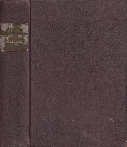 Gli ex libris italiani - Jacopo Gelli - copertina