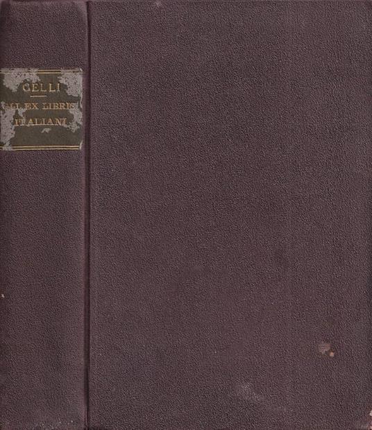 Gli ex libris italiani - Jacopo Gelli - copertina