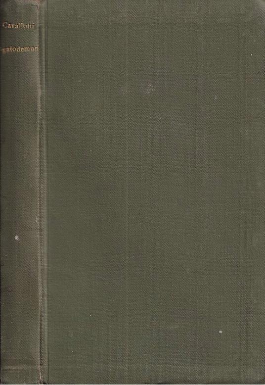 Agatodémon - Felice Cavallotti - copertina