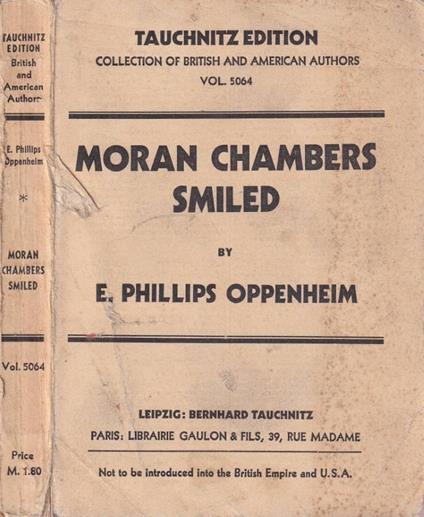 Moran chambers smiled - E. Phillips Oppenheim - copertina