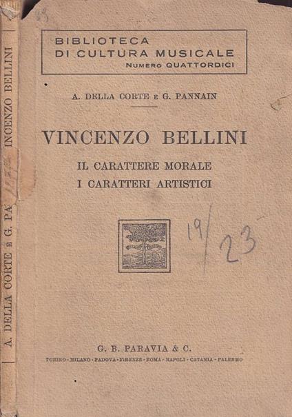 Vincenzo Bellini - copertina