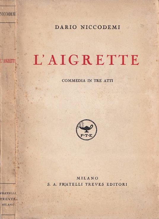 L'aigrette - Dario Niccodemi - copertina