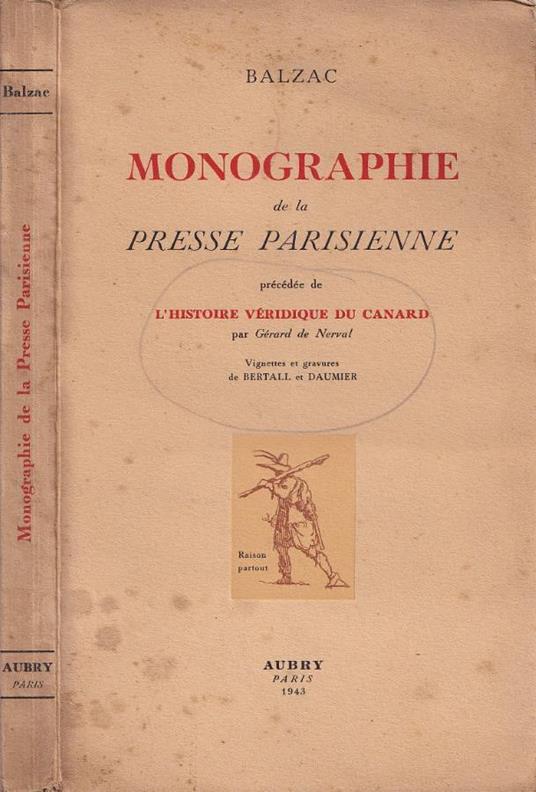 Monographie de la Presse Parisienne - copertina