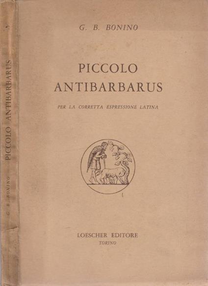 Piccolo antibarbarus - copertina