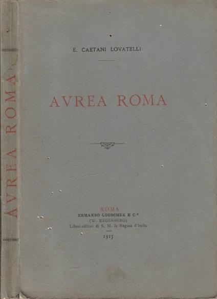 Avrea Roma - copertina