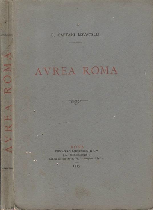 Avrea Roma - copertina