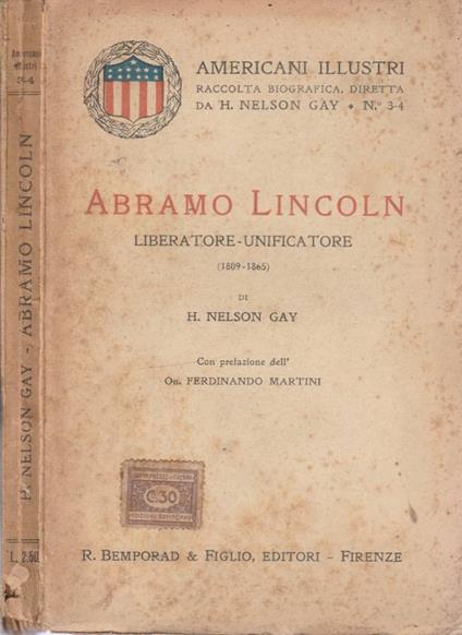 Abramo Lincoln - copertina