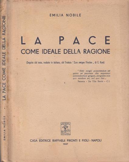 La pace - copertina