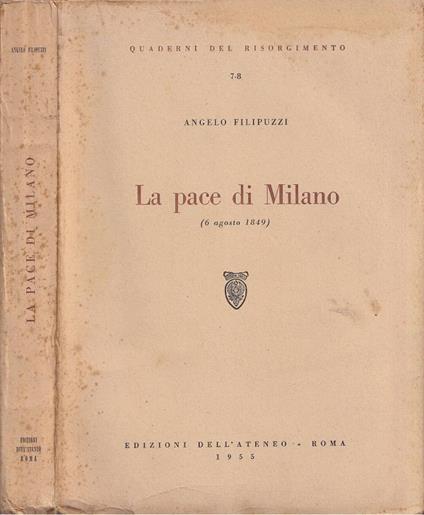 La pace di Milano - Angelo Filipuzzi - copertina