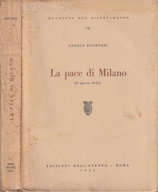 La pace di Milano - Angelo Filipuzzi - copertina