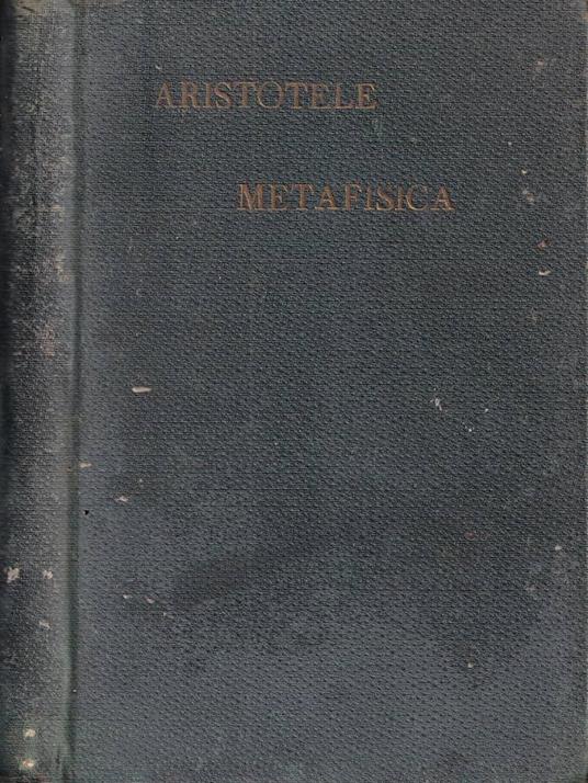Il primo libro della metafisica - copertina