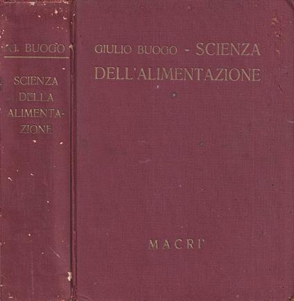 Scienza della alimentazione - copertina