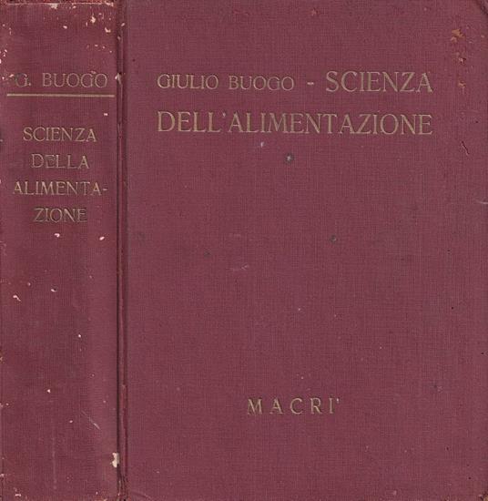 Scienza della alimentazione - copertina