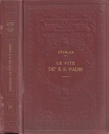 Le vite De' S. S. Padri - Domenico Cavalca - copertina
