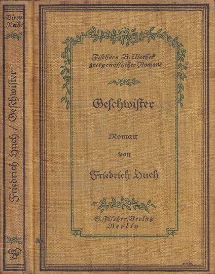 Geschwister - Friedrich Huch - copertina