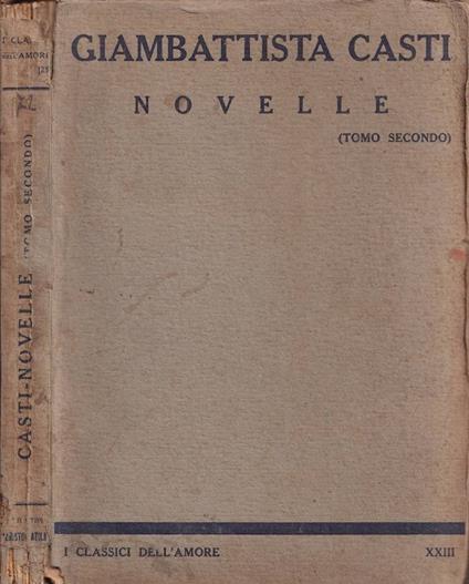 Novelle, tomo II - copertina