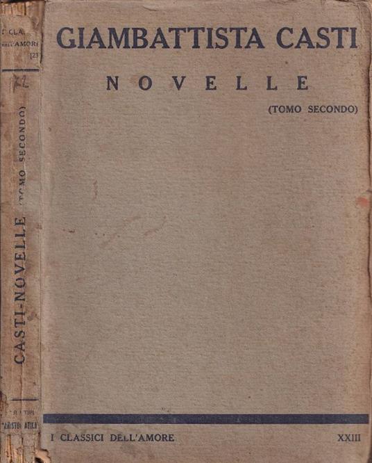 Novelle, tomo II - copertina