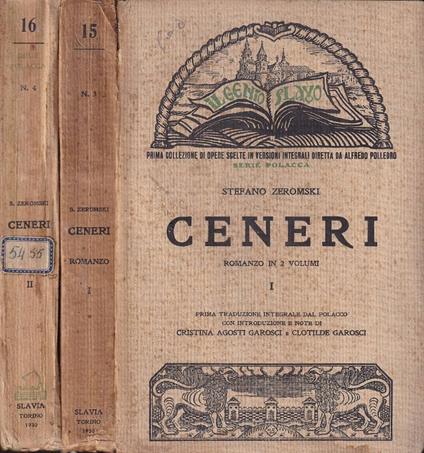 Ceneri, vol. I e II - copertina