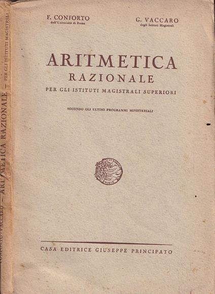 Aritmetica razionale - copertina