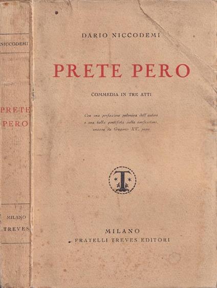 Prete Pero - Dario Niccodemi - copertina