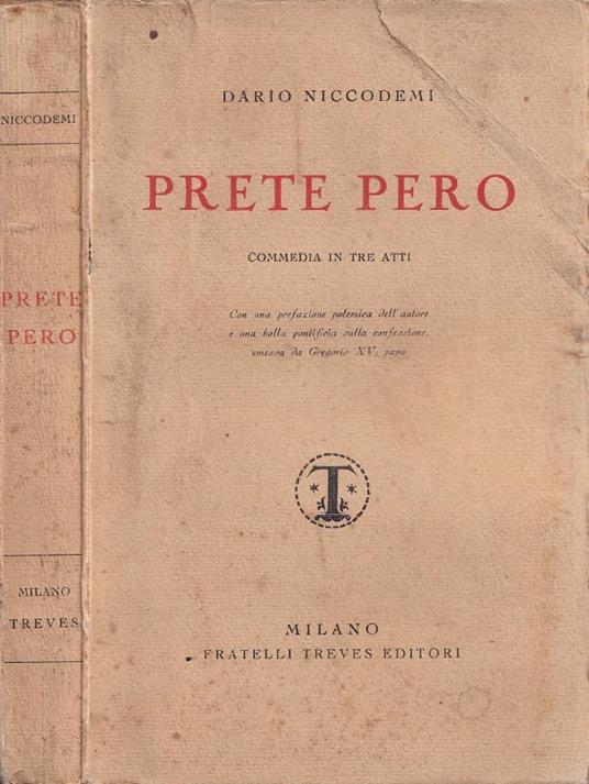 Prete Pero - Dario Niccodemi - copertina