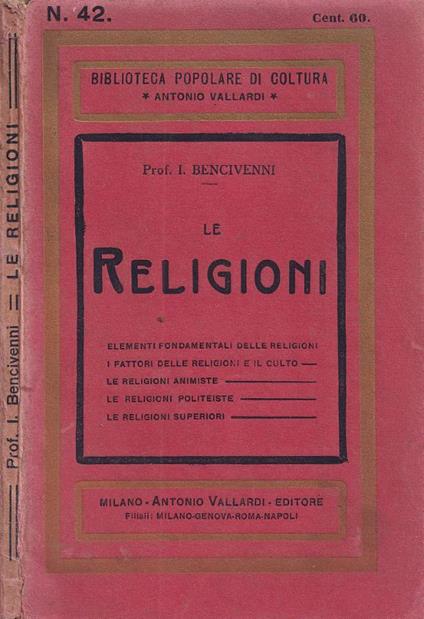 Le religioni - copertina