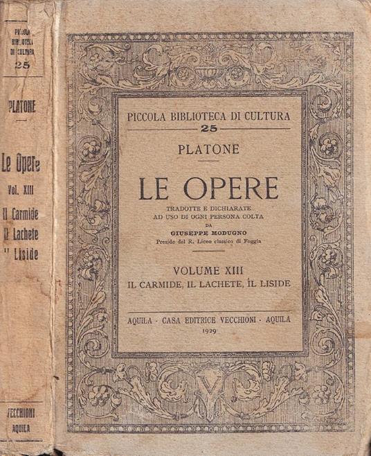 Le opere, vol. XIII - copertina