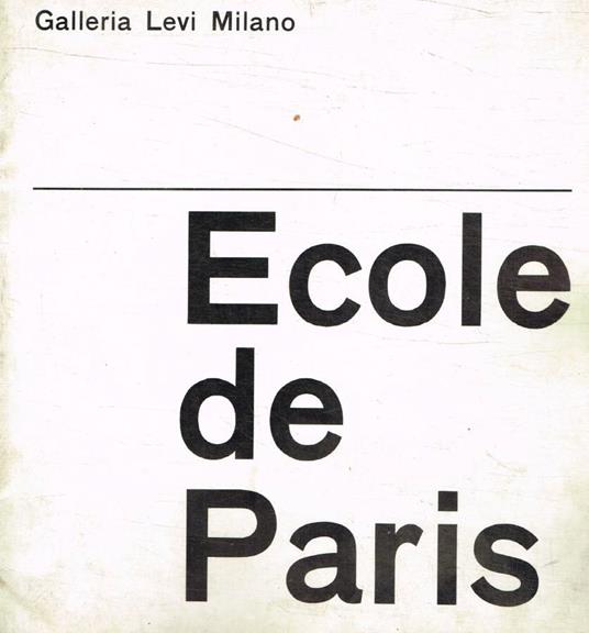 Ecole de Paris - copertina